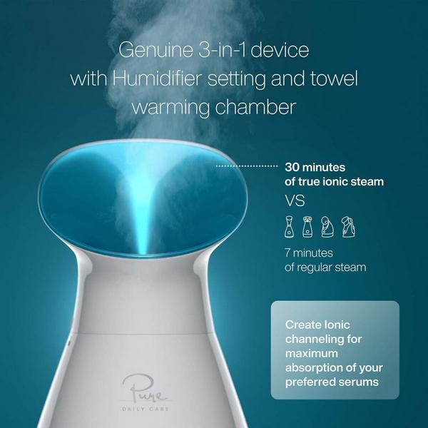 Pure Daily Care Nano Steamer 3-in-1 Facial Steamer, Humidifier, Towel Warmer with 5-Piece Skin Kit #3