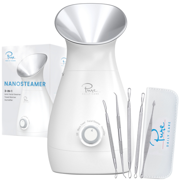 Pure Daily Care Nano Steamer 3-in-1 Facial Steamer, Humidifier, Towel Warmer with 5-Piece Skin Kit #1