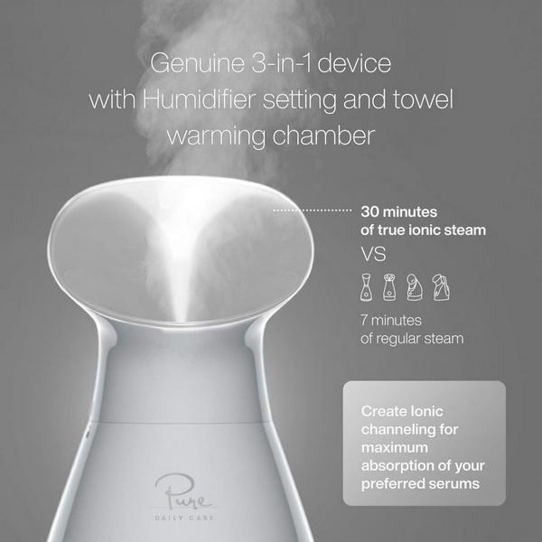 Pure Daily Care Nano Steamer 3-in-1 Facial Steamer, Humidifier, Towel Warmer with 5-Piece Skin Kit #3