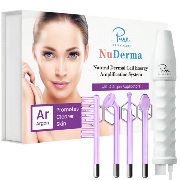 Pure Daily Care NuDerma Standard High Frequency Wand w/Argon Applicators #1