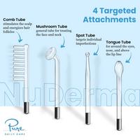 Pure Daily Care NuDerma Standard High Frequency Wand w/Argon Applicators #3