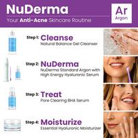 Pure Daily Care NuDerma Standard High Frequency Wand w/Argon Applicators #6