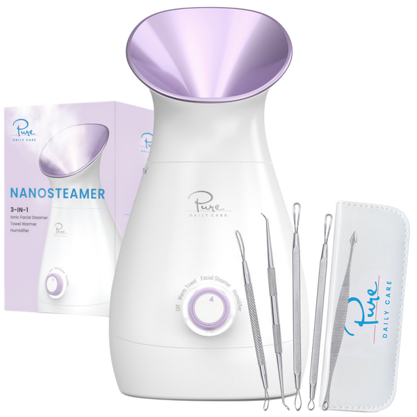 Pure Daily Care Nano Steamer 3-in-1 Facial Steamer, Humidifier, Towel Warmer with 5-Piece Skin Kit #1