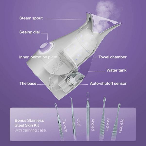 Pure Daily Care Nano Steamer 3-in-1 Facial Steamer, Humidifier, Towel Warmer with 5-Piece Skin Kit #2