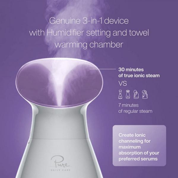 Pure Daily Care Nano Steamer 3-in-1 Facial Steamer, Humidifier, Towel Warmer with 5-Piece Skin Kit #3