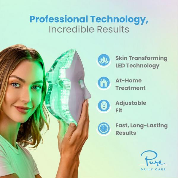 Pure Daily Care Luma LED Mask, 7-Colors Light Therapy #4