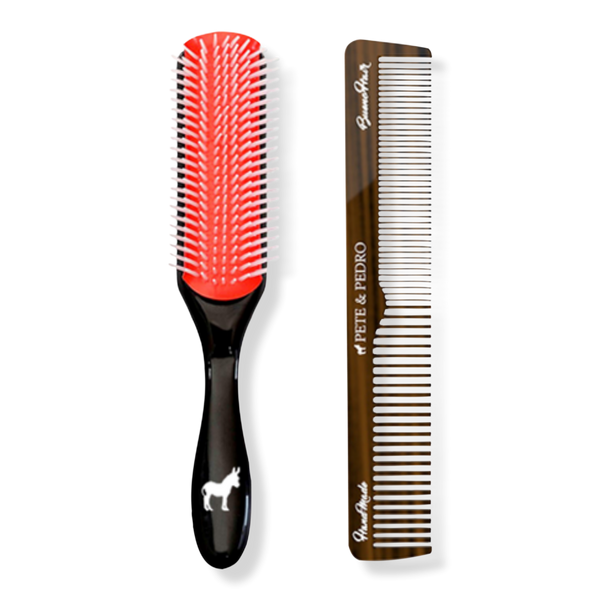 Pete & Pedro Classic Cushion Hair Brush & Comb Set #1