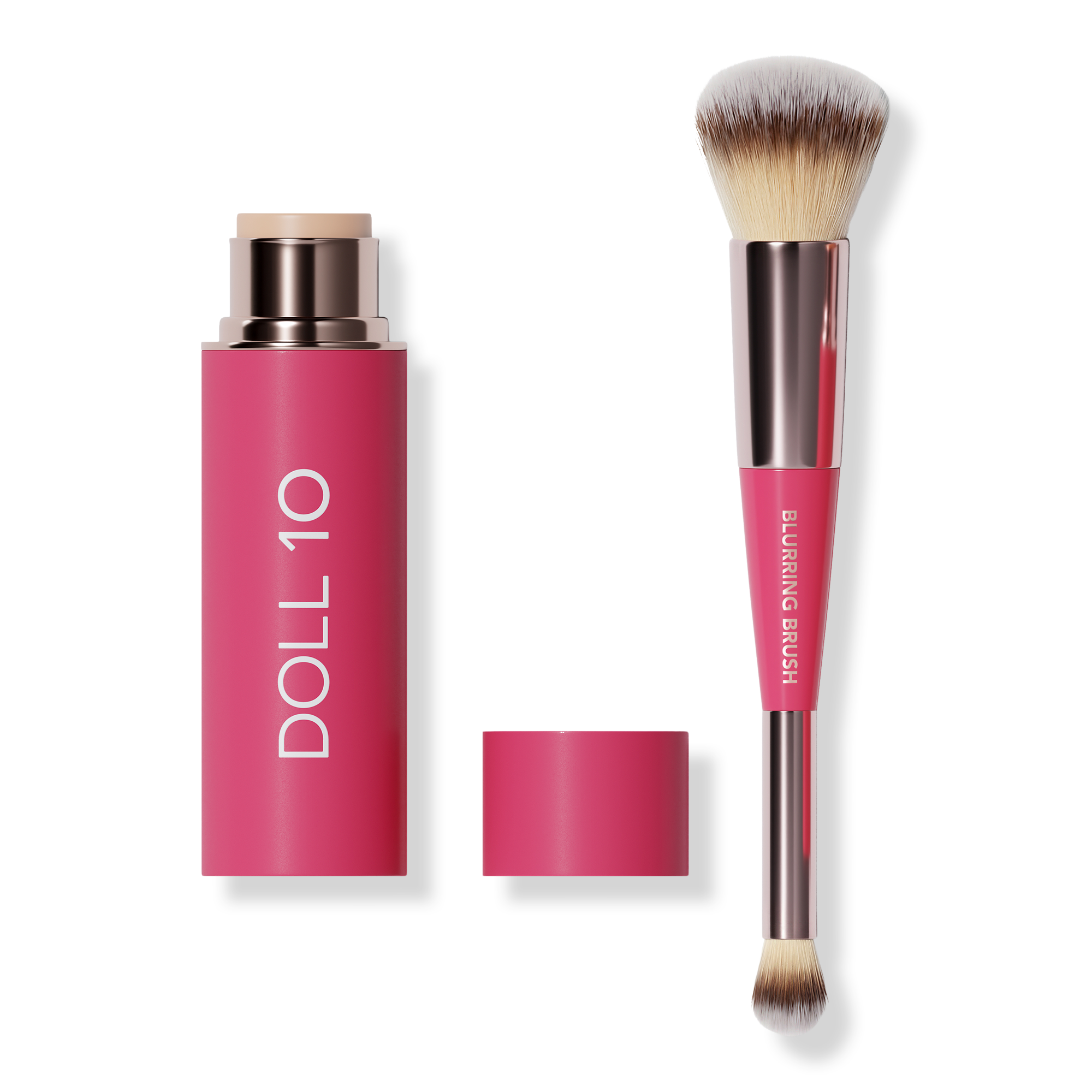 Doll 10 Peptide Blur Stick Foundation with Blurring Brush #1