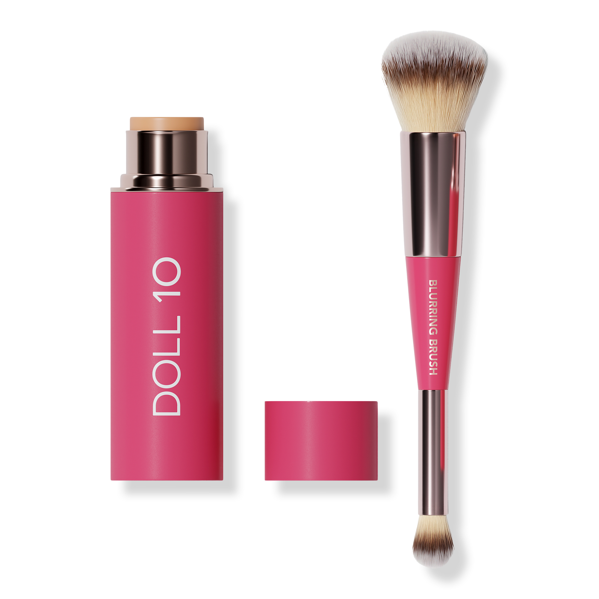 Doll 10 Peptide Blur Stick Foundation with Blurring Brush #1