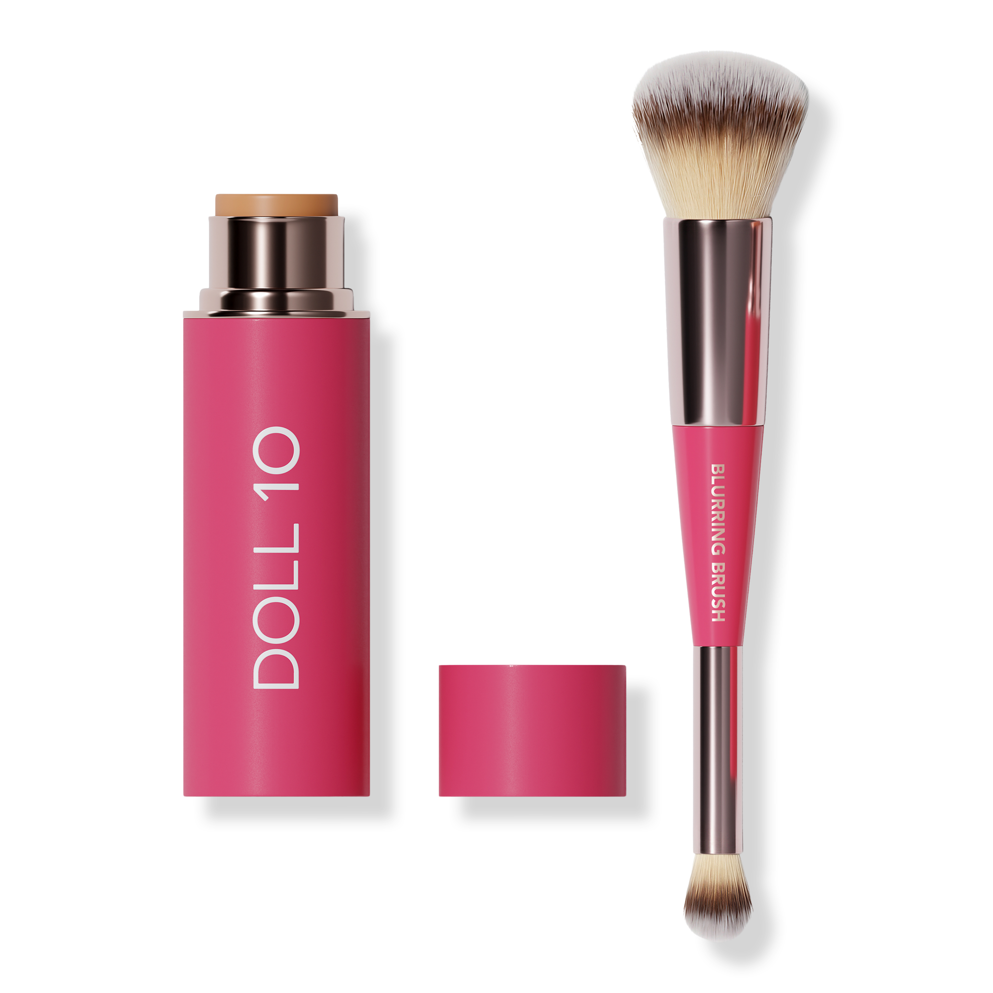 Doll 10 Peptide Blur Stick Foundation with Blurring Brush #1