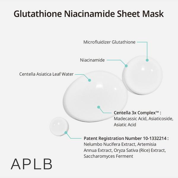 APLB Glutathione Niacinamide Sheet Mask #7