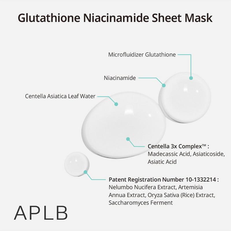 APLB - Glutathione Niacinamide Sheet Mask