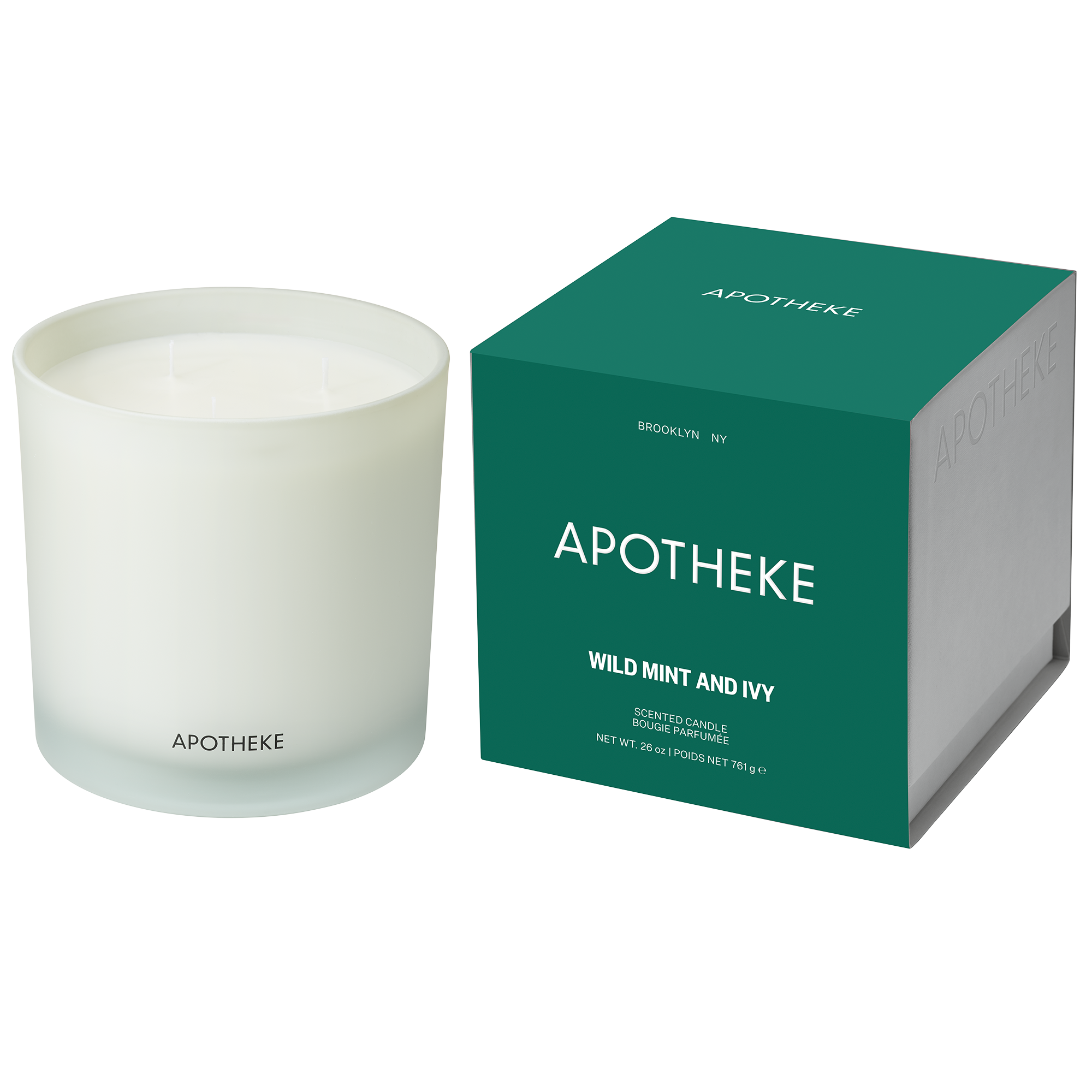APOTHEKE Wild Mint and Ivy 3-Wick Scented Candle #1