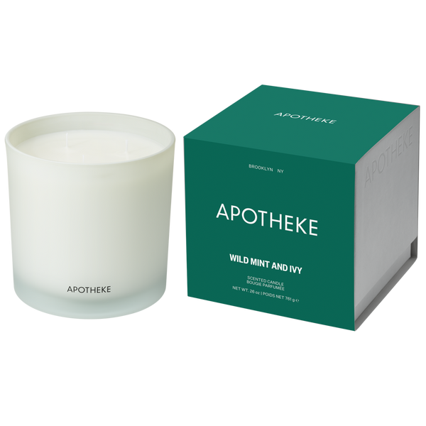 APOTHEKE Wild Mint and Ivy 3-Wick Scented Candle #1