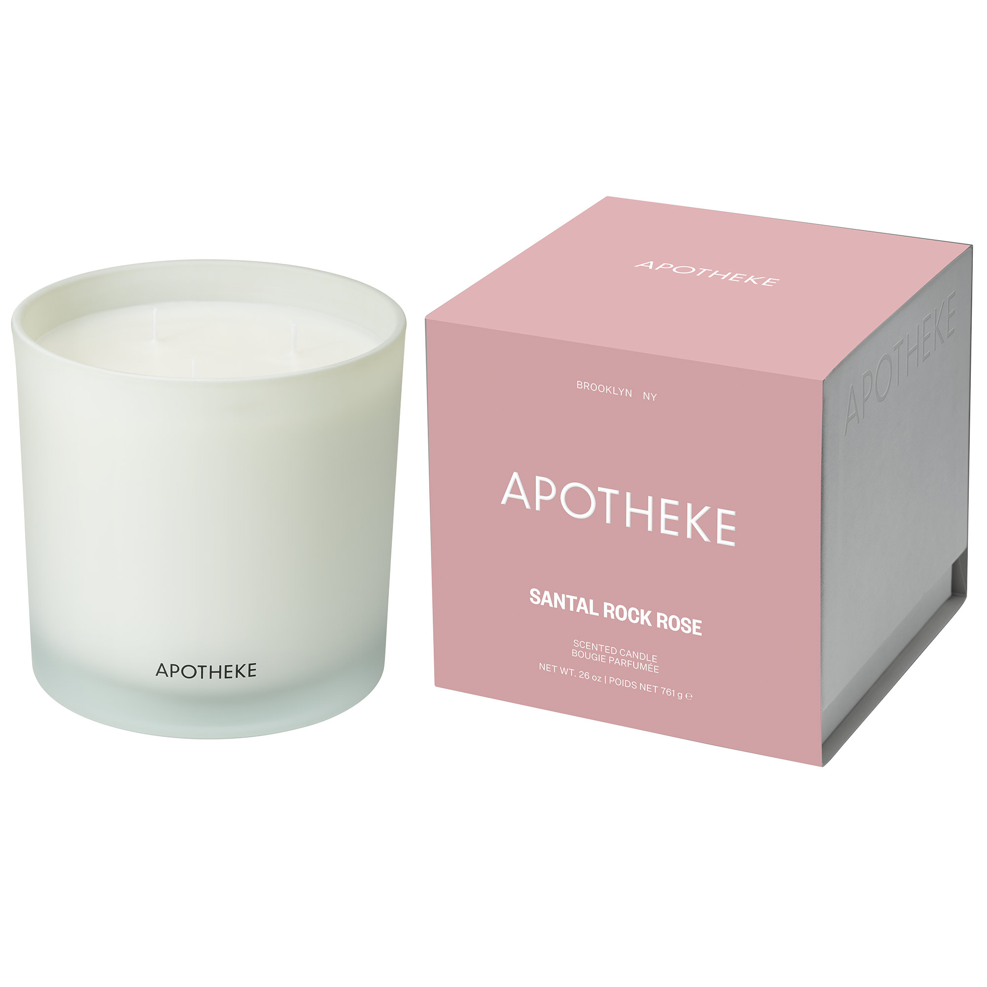 APOTHEKE Santal Rock Rose 3-Wick Scented Candle #1