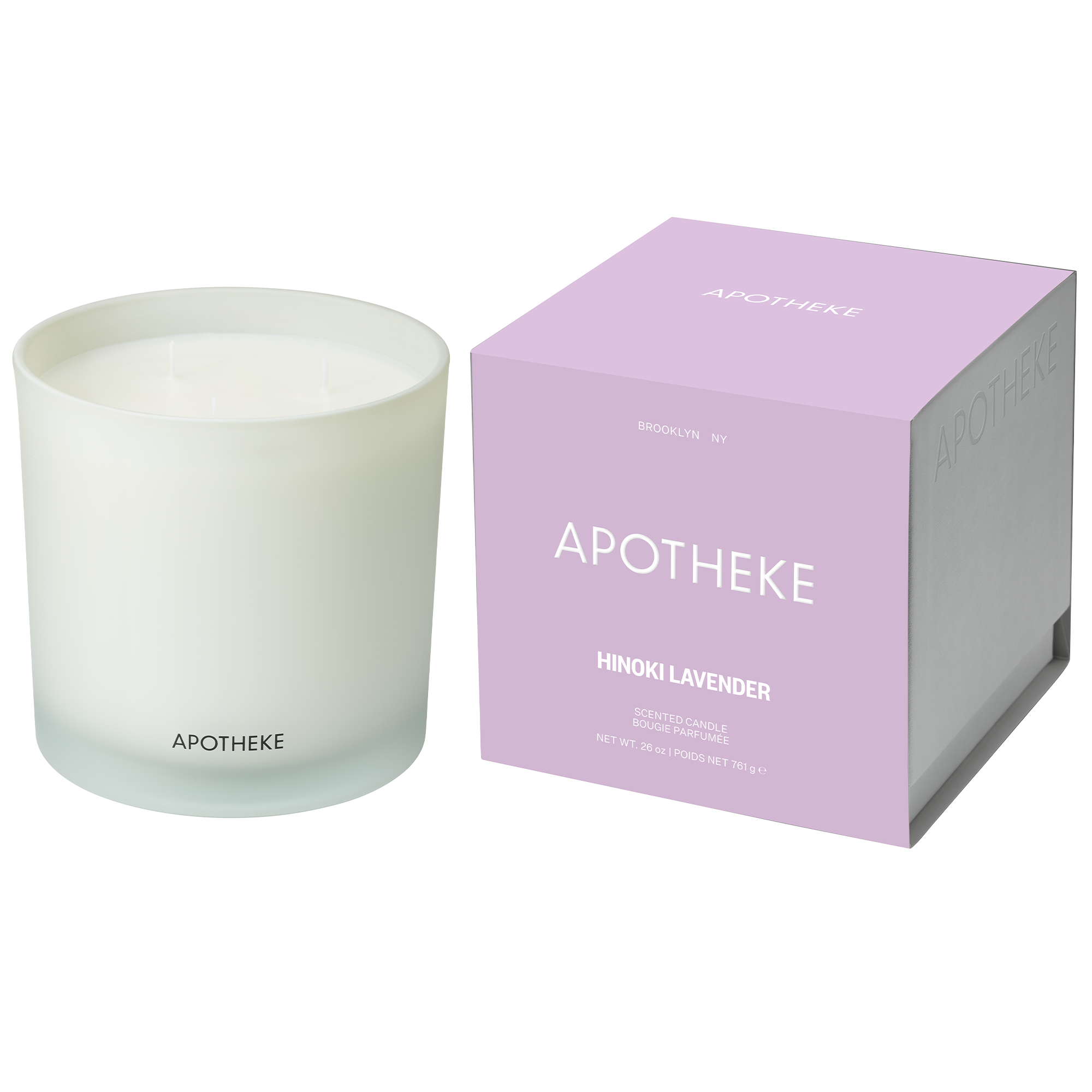 APOTHEKE Hinoki Lavender Scented Candle #1