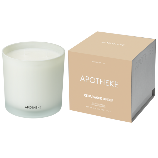 APOTHEKE Cedarwood Ginger Scented Candle #1