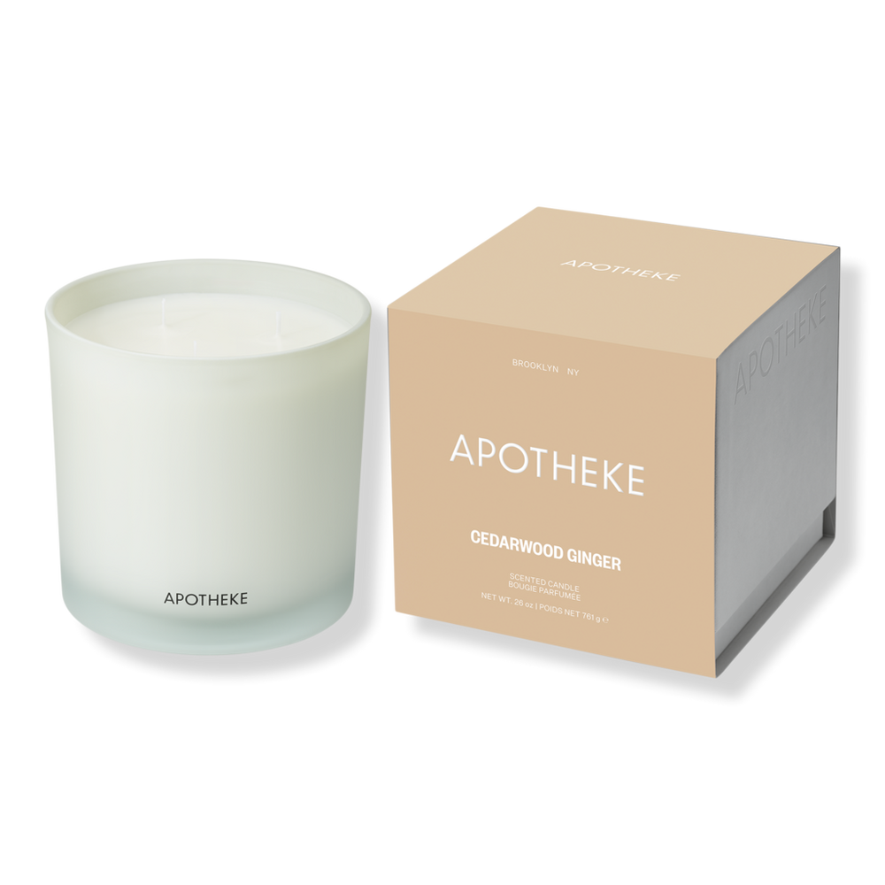 APOTHEKE Cedarwood Ginger Scented Candle - 26 oz (3-Wick Candle)