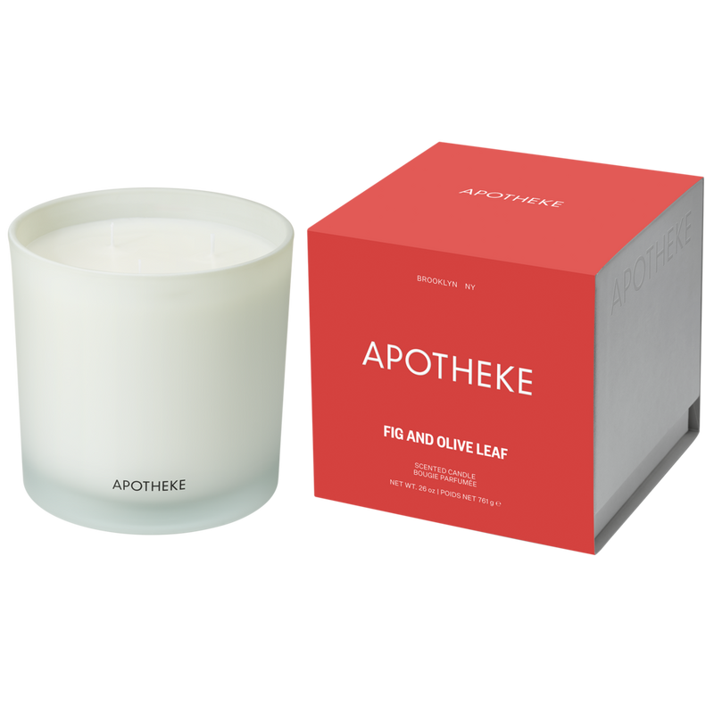 APOTHEKE - 26 oz (3-Wick) Fig and Olive Leaf Scented Candle | Ulta