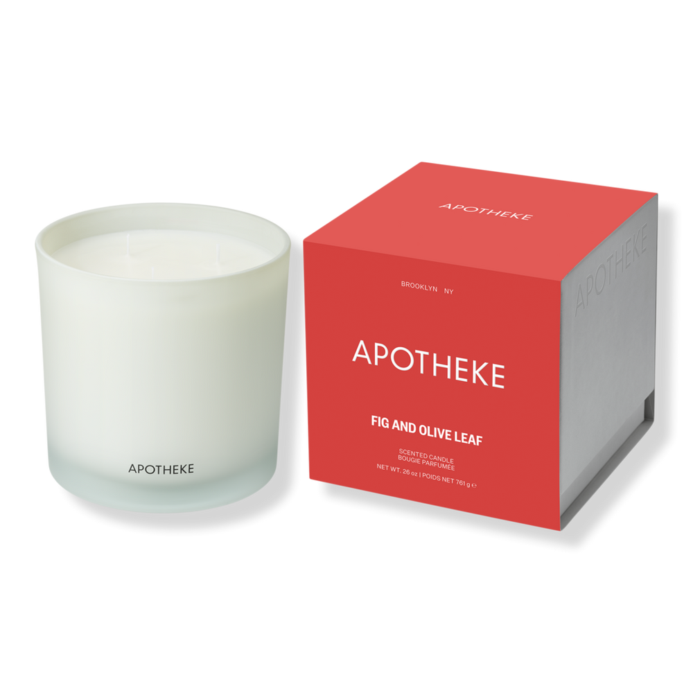 APOTHEKE Fig and Olive Leaf Scented Candle - 26 oz (3-Wick Candle)