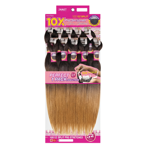 Janet Collection - Oet1b/27 10X EZ Split Pre-Stretched 52