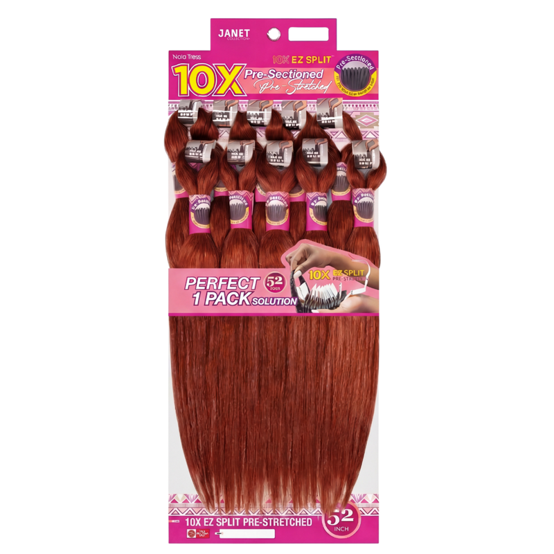 Janet Collection - 33 10X EZ Split Pre-Stretched 52