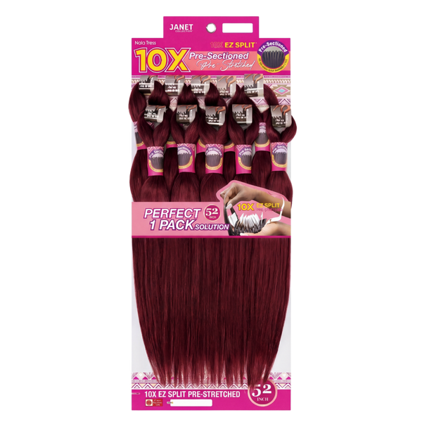 Janet Collection 10X EZ Split Pre-Stretched 52" Braiding Hair #1
