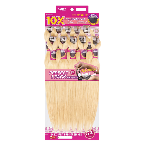 Janet Collection 10X EZ Split Pre-Stretched 52" Braiding Hair #1