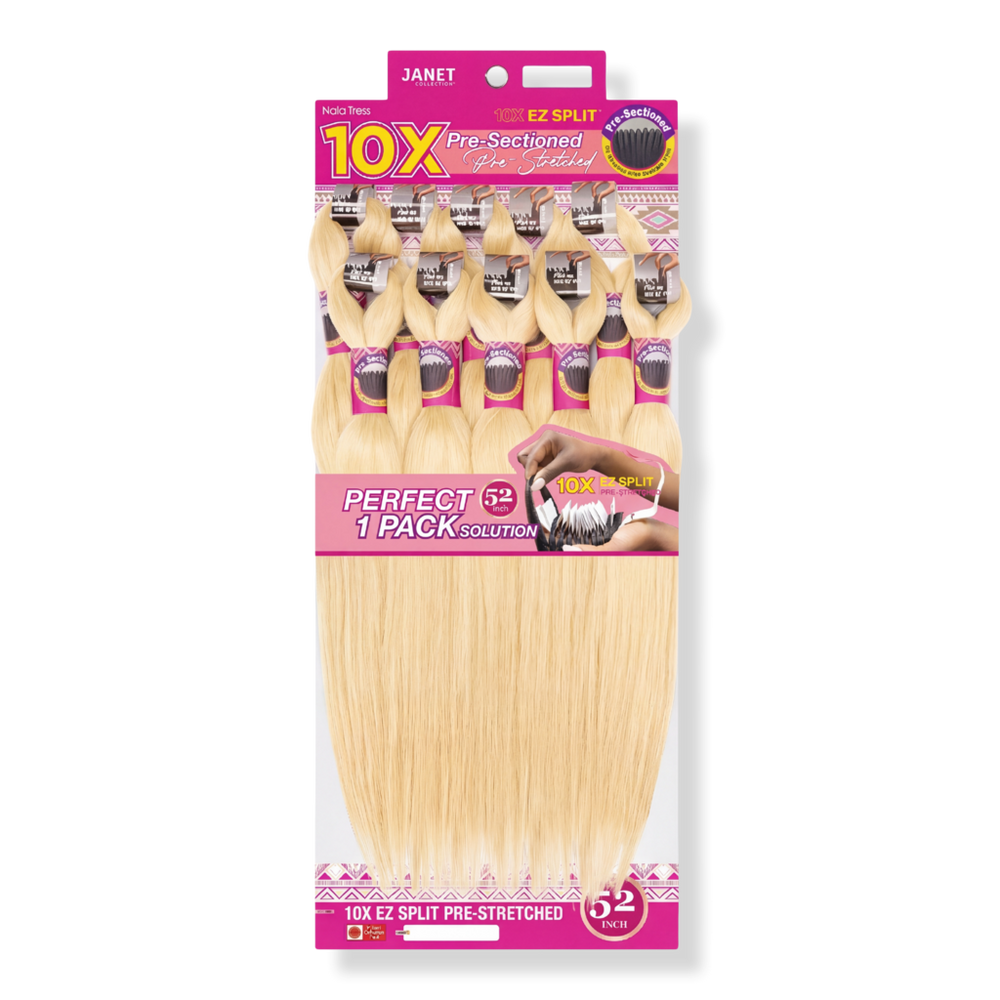 Janet Collection 10X EZ Split Pre-Stretched 52" Braiding Hair - 613