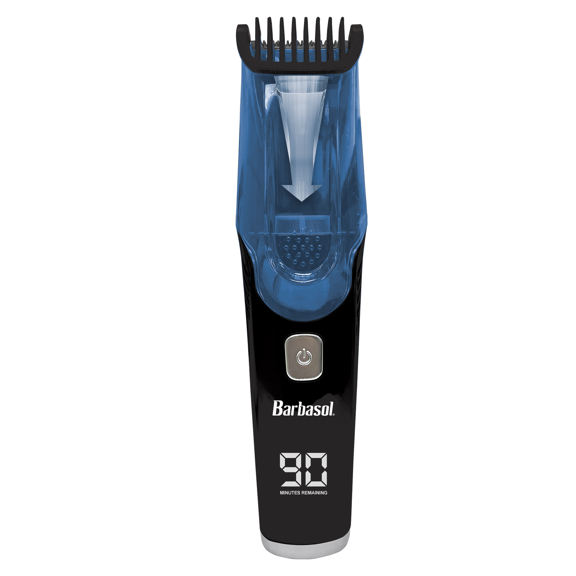 Barbasol Shaving Rechargeable Men’s Vacuum Beard Trimmer with LCD & Adjustable Settings #1