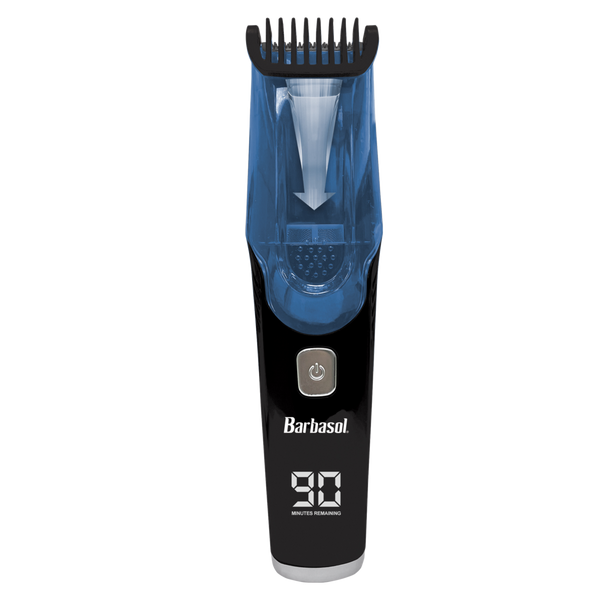 Barbasol Shaving Rechargeable Men’s Vacuum Beard Trimmer with LCD & Adjustable Settings #1