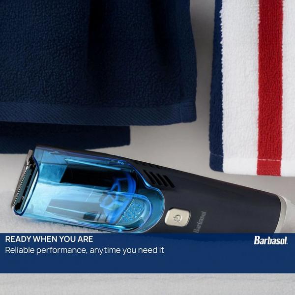 Barbasol Shaving Rechargeable Men’s Vacuum Beard Trimmer with LCD & Adjustable Settings #5