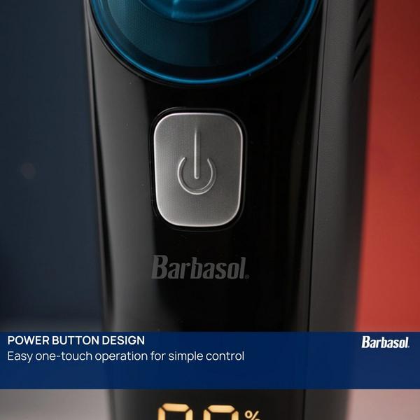 Barbasol Shaving Rechargeable Men’s Vacuum Beard Trimmer with LCD & Adjustable Settings #6