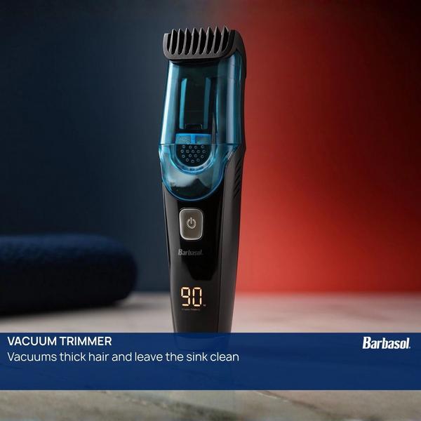 Barbasol Shaving Rechargeable Men’s Vacuum Beard Trimmer with LCD & Adjustable Settings #9