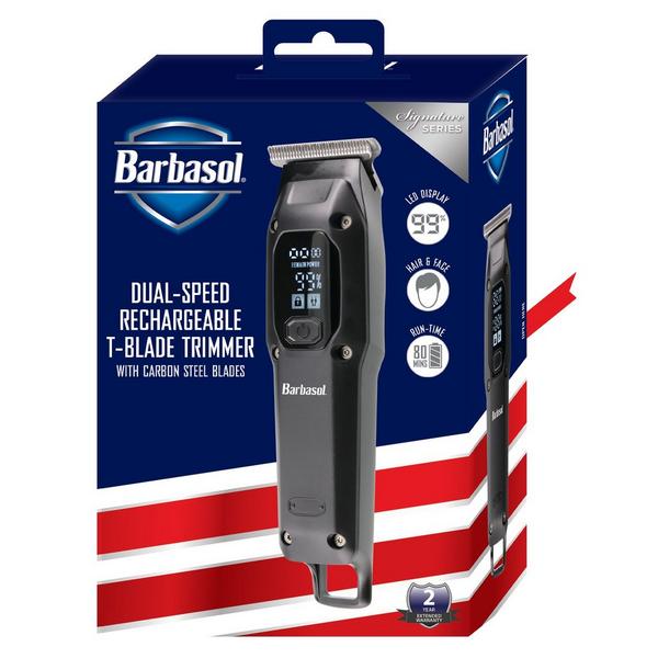 Barbasol Shaving Rechargeable Men’s T-Blade Trimmer with 2 Speeds #2
