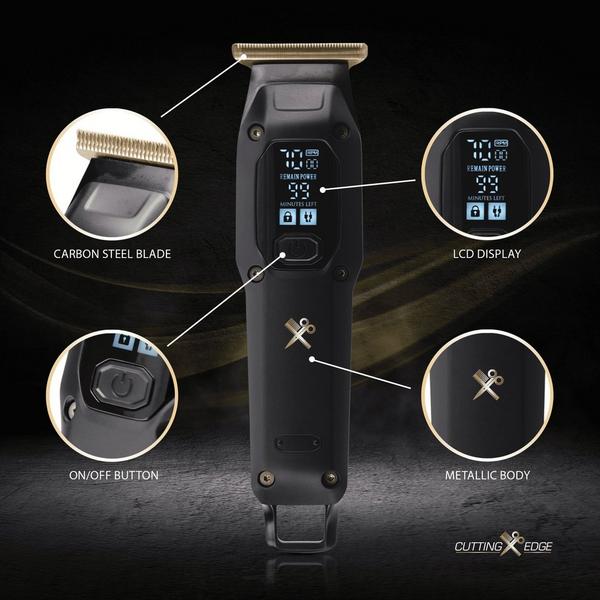 Cutting Edge Rechargeable LCD T-Blade Electric Shaver for Men – Beard & Hair Grooming Kit #3