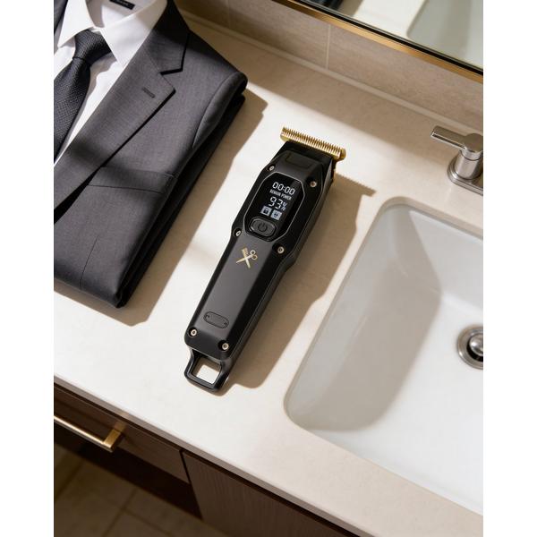Cutting Edge Rechargeable LCD T-Blade Electric Shaver for Men – Beard & Hair Grooming Kit #6