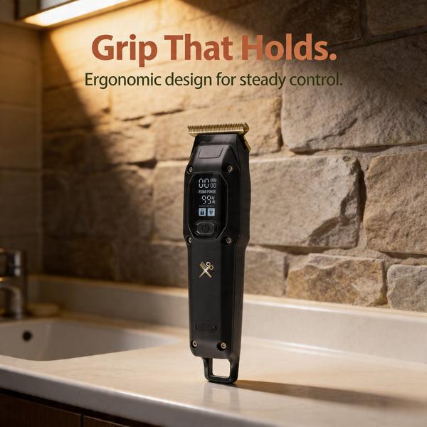 Cutting Edge Rechargeable LCD T-Blade Electric Shaver for Men – Beard & Hair Grooming Kit #8