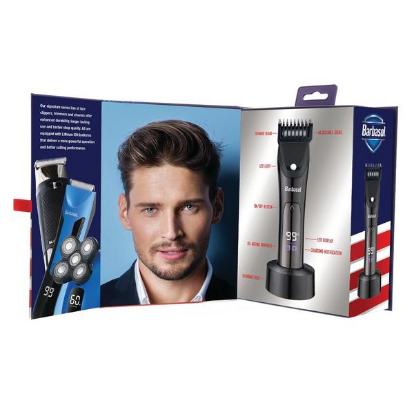 Barbasol Shaving Rechargeable LCD Beard Trimmer with Ceramic Blade and LED Light #4