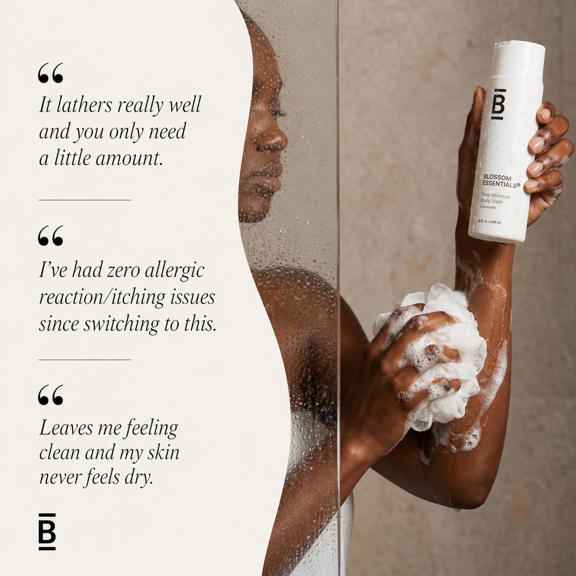 Увлажняющий гель для душа для сухой чувствительной кожи Blossom Essentials Total Moisture — фото 5