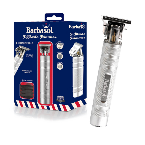 Barbasol Shaving Stainless Rechargeable Zero-Gap T-Blade Trimmer with 3 Combs #1