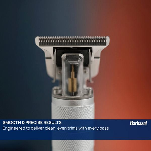 Barbasol Shaving Stainless Rechargeable Zero-Gap T-Blade Trimmer with 3 Combs #7