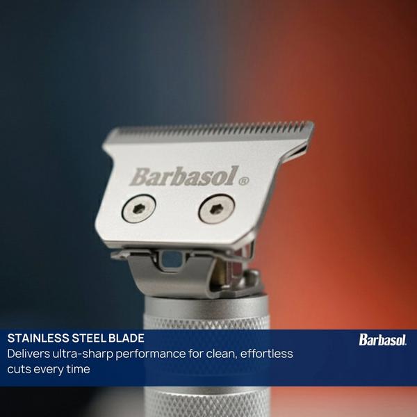 Barbasol Shaving Stainless Rechargeable Zero-Gap T-Blade Trimmer with 3 Combs #8