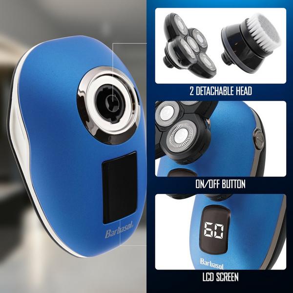 Barbasol Shaving Wet & Dry 5-Head Electric Shaver with LCD & Brush #4