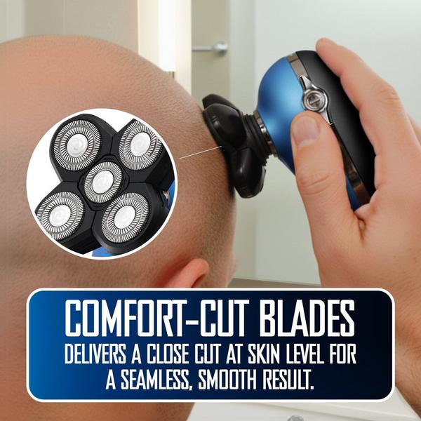 Barbasol Shaving Wet & Dry 5-Head Electric Shaver with LCD & Brush #5