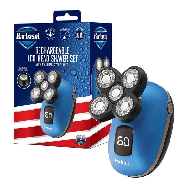 Barbasol Shaving Wet & Dry 5-Head Electric Shaver with LCD & Brush #8