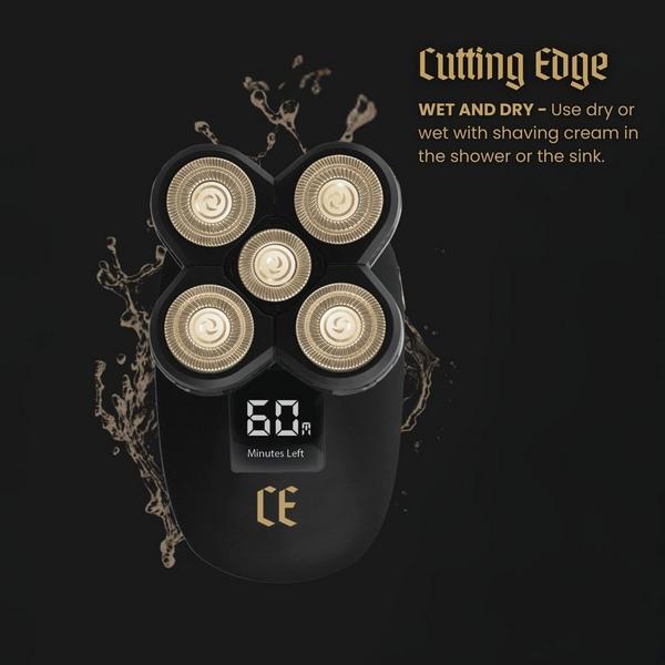 Cutting Edge Men’s Rechargeable Rotary Head Shaver with Hypoallergenic Titanium Blades #3