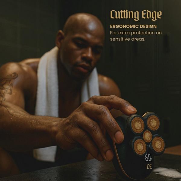 Cutting Edge Men’s Rechargeable Rotary Head Shaver with Hypoallergenic Titanium Blades #5