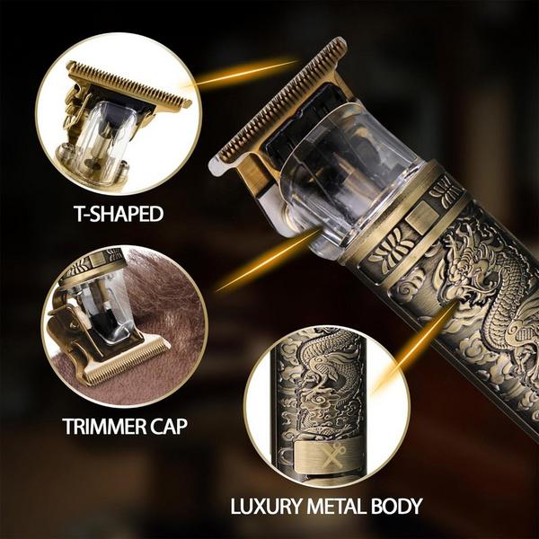 Cutting Edge Men’s LCD Zero-Gap T-Blade Hair & Beard Trimmer (Dragon Design) #4