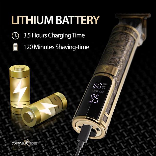 Cutting Edge Men’s LCD Zero-Gap T-Blade Hair & Beard Trimmer (Dragon Design) #5